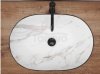 REA - umywalka nablatowa CLEO 61 Black Aiax Matt